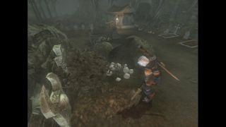 Digging up a grave in Fable