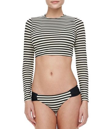 cropped rash guard