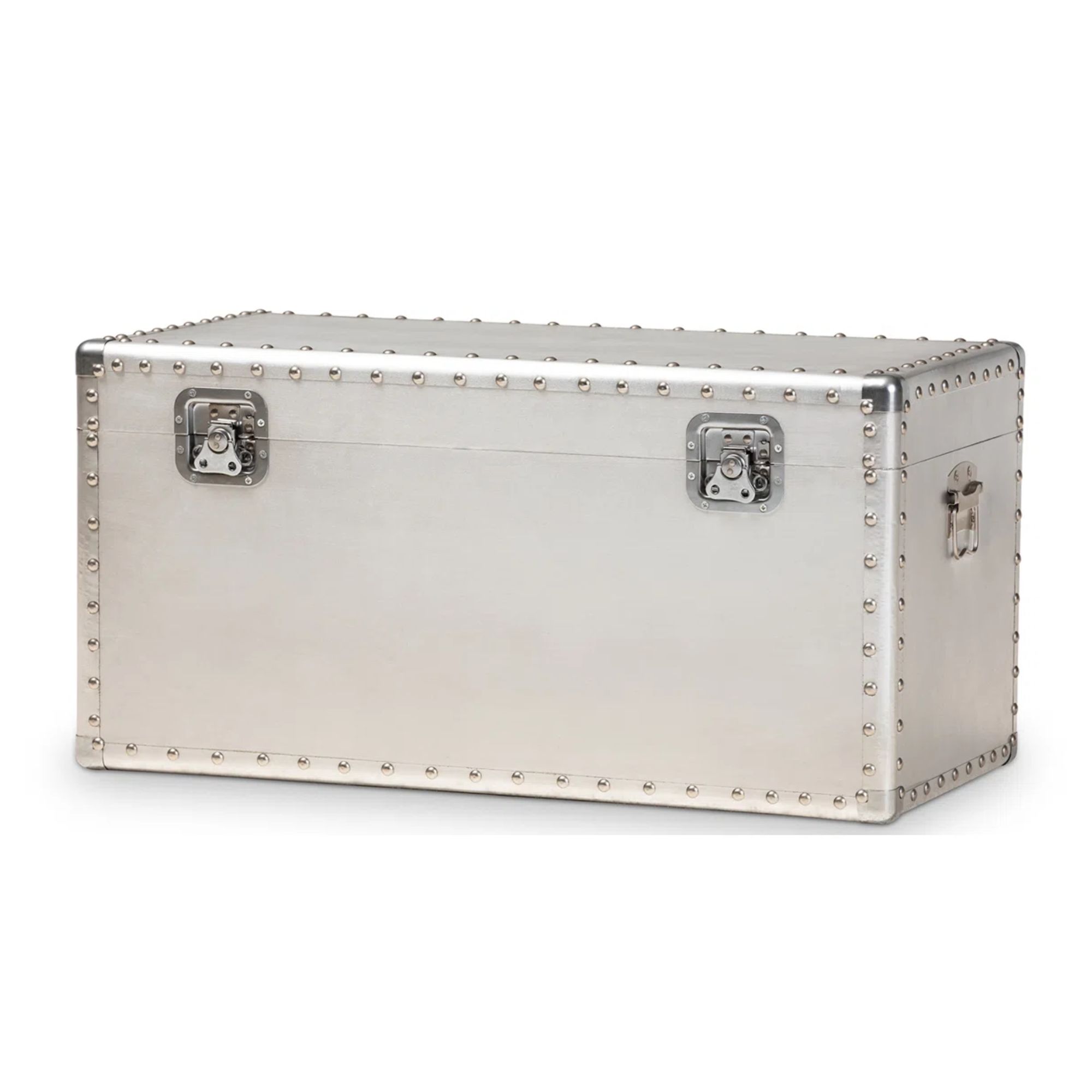 Metal storage trunk