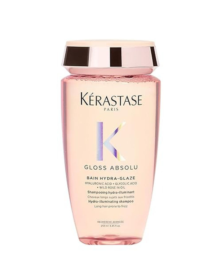 Kerastase Gloss Absolu High-Shine Anti-Frizz Shampoo - Cleanses & Reveals Ultimate Shine, for Glossy & Bouncy Hair, 8.45 Fl Oz