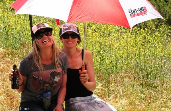 The Sho-Air support crew started dipping into the cooler early in the race
