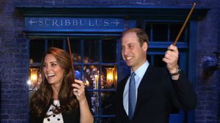Kate Middleton and Prince William at the Warner Bros Studios tour