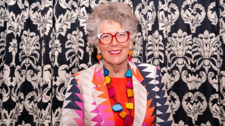 Dame Prue Leith speaks at The Cambridge Union on March 03, 2025 in Cambridge