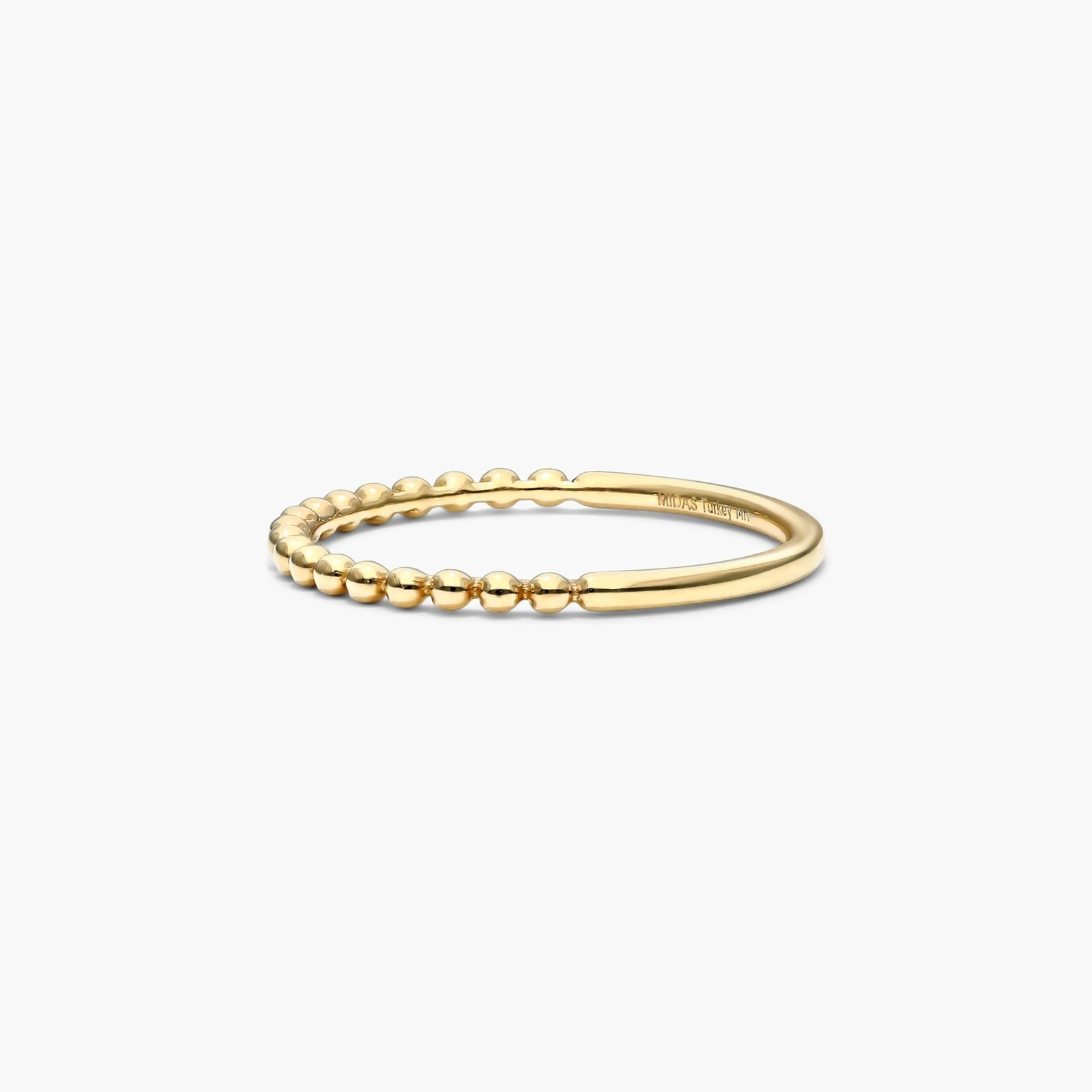 James Allen, Beaded Row Ring In 14K Yellow Gold