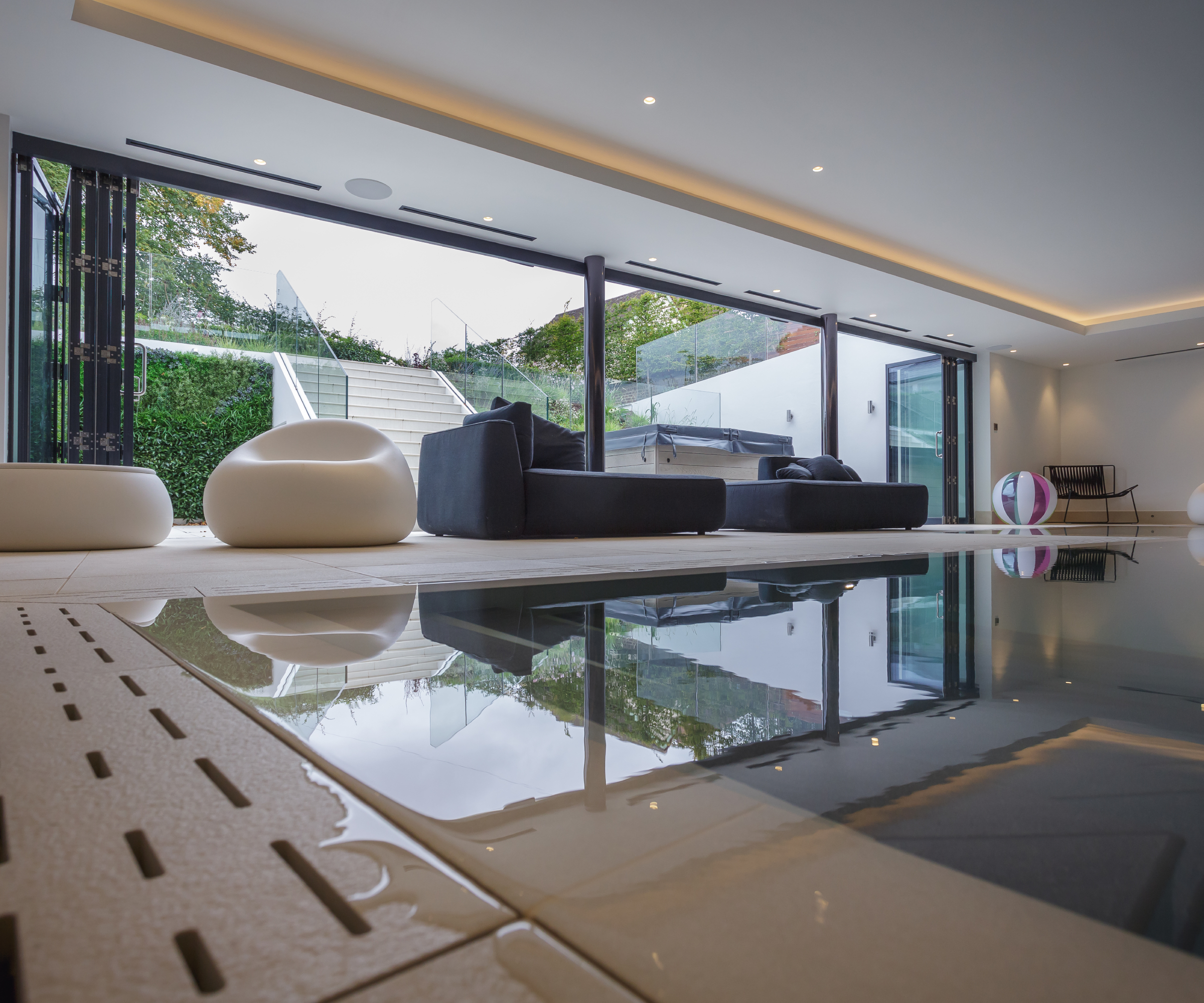 swimming pool basement conversion