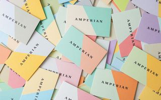 @yanandjun used MOO's Printfinity on Luxe Business Cards to create an eye-catching brand for Amperian