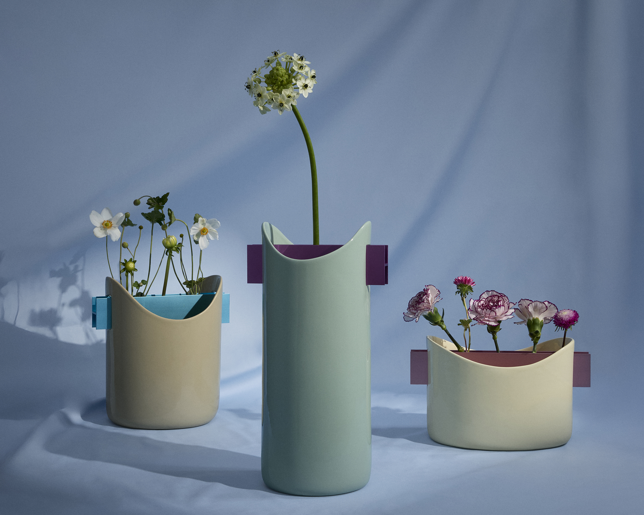 three vases by Chiara Lionello