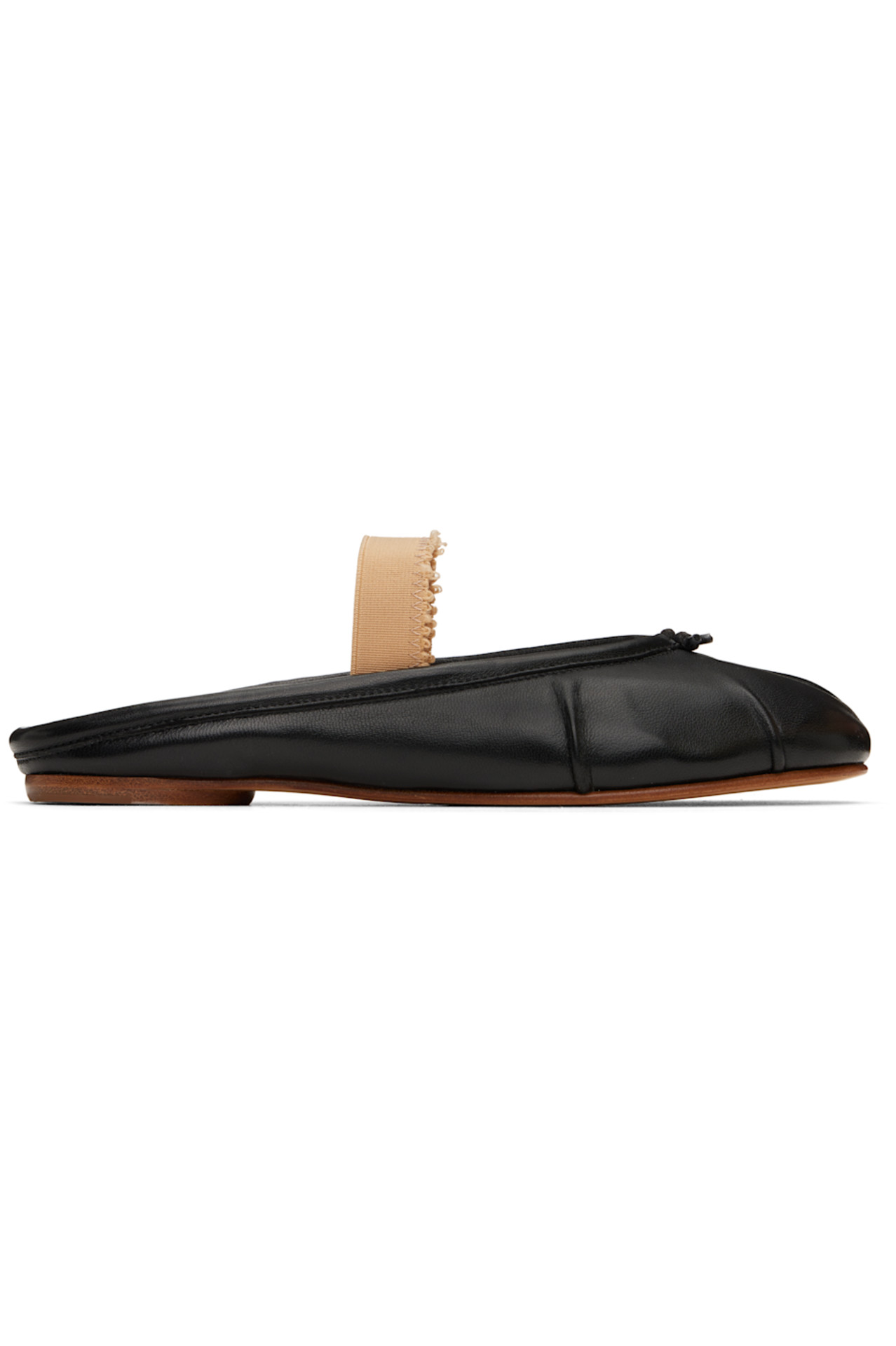 Maison Margiela, Black Tabi Elastic Band Mules