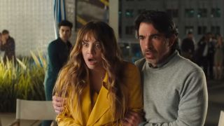 Chris Messina and Kaley Cuoco in Based On a True Story on Peacock