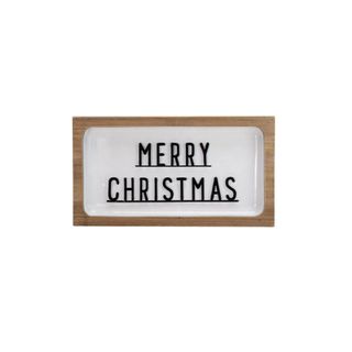 Northlight 3D Wooden Christmas Wall that says merry christmas