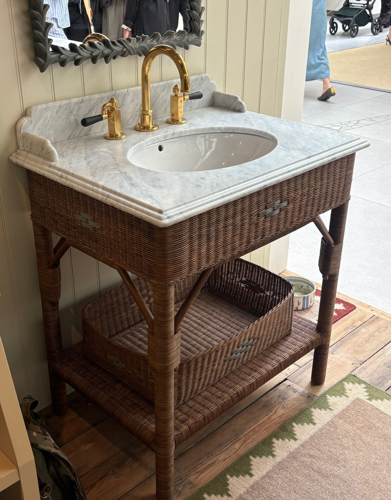Studio Ham wicker collection vanity