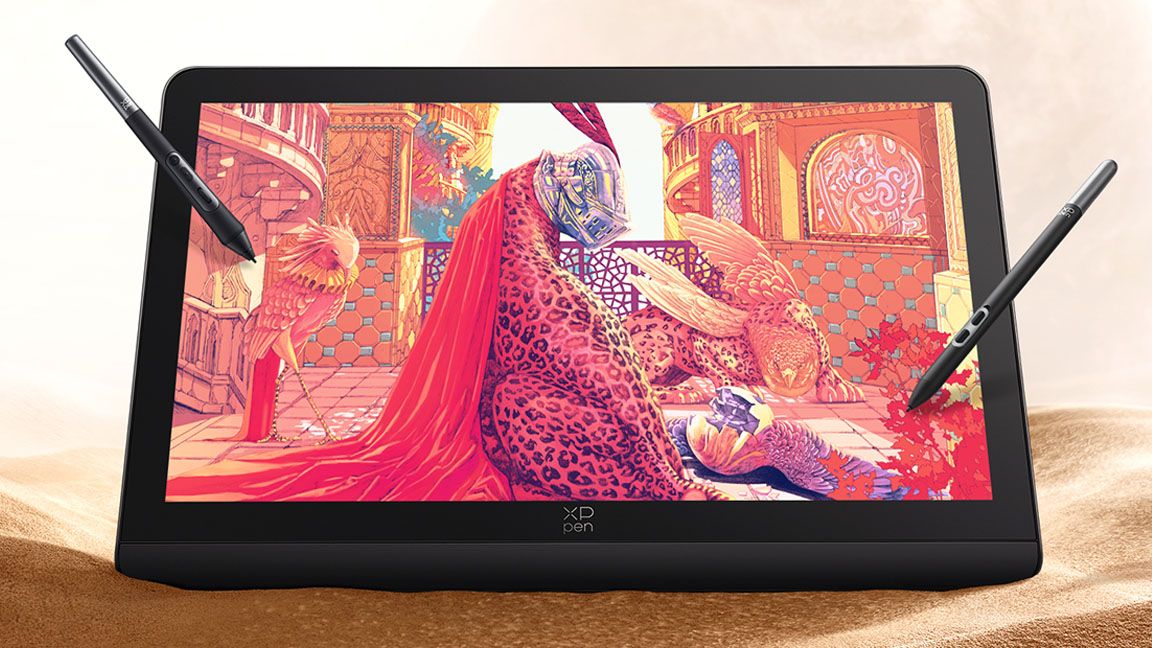 Shan Jiang and XPPen drawing tablet art; a leopard in armour