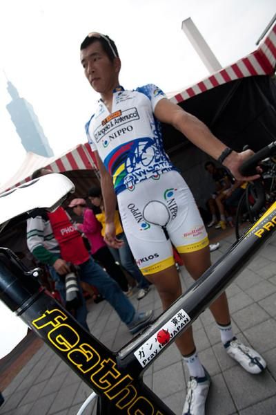 Riders show their support for those affected by the recent earthquake and tsunami in Japan