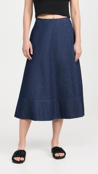 Summer Denim Circle Skirt