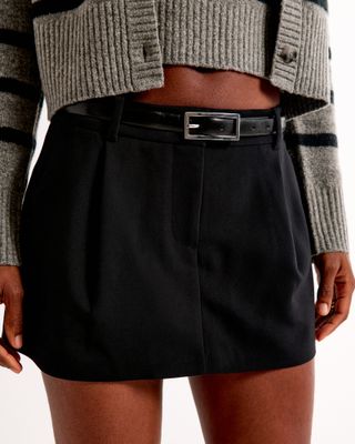 abercrombie, Mid Rise Pleated Mini Skort