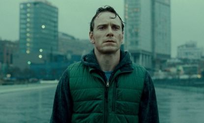 Michael Fassbender's portrayal of a sex addict in the forthcoming "Shame" is fearless, critics say.