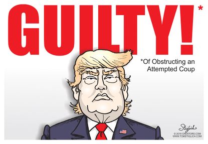 Political Cartoon U.S. Trump Guilty Mueller report