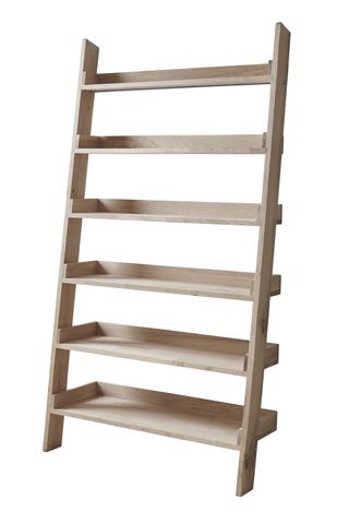 Oak large ladder shelf, £395, The White Company