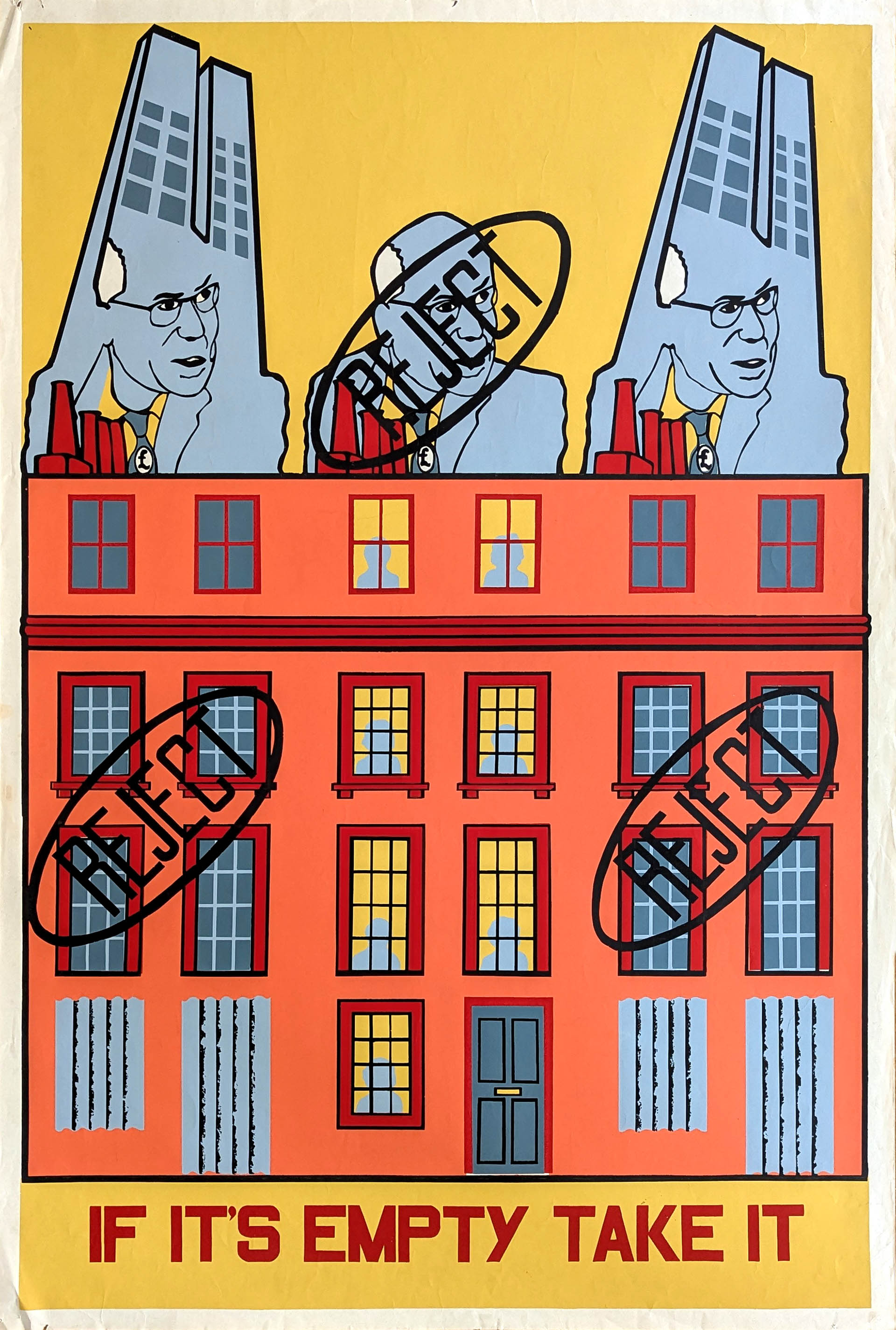 if it's empty take it protest poster