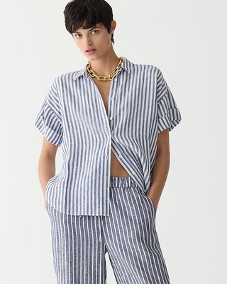 Capitaine Shirt in Stripe Baird Mcnutt Irish Linen