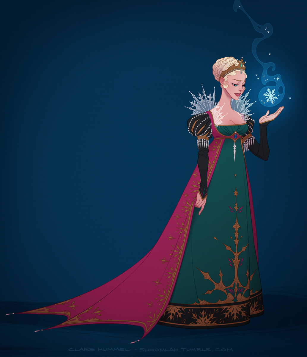 Claire Hummel's Disney princess fan art