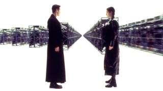 Neo and Trinity sample the Matrix training program in The Matrix