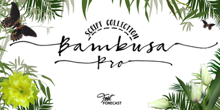 Bambusa Pro wedding font