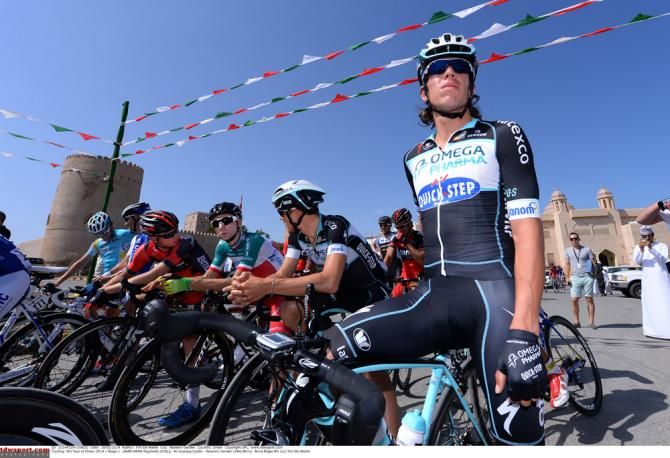 Rigoberto Uran (Omega Pharma-QuickStep) awaits the start of stage 1 at the Tour of Oman