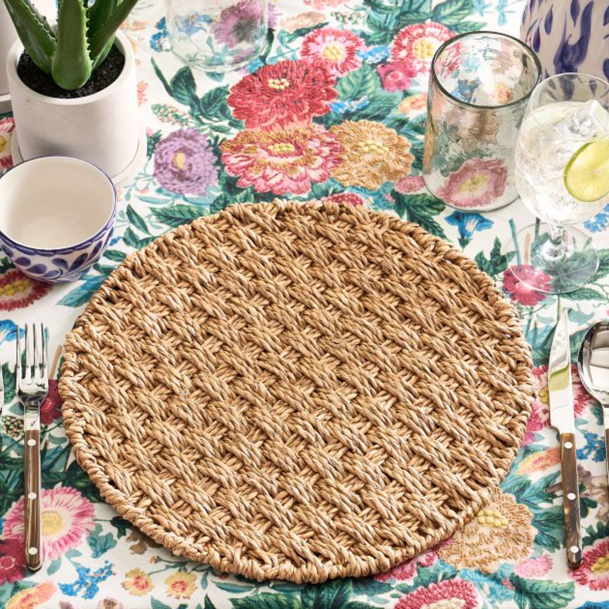 Capitola Woven Charger Plates - Set of 4