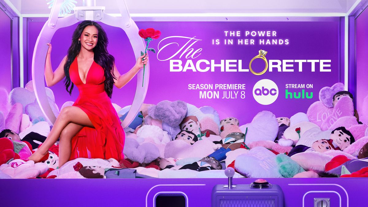 Jenn Tran in key art for The Bachelorette season 21