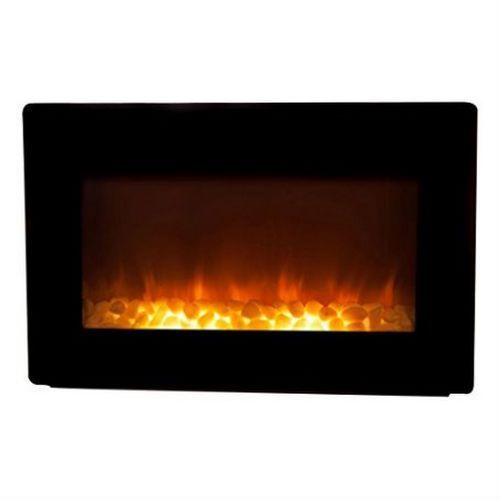 Fire Sense 60757 image: This electric fireplace includes both rock inserts and log inserts, but you can only use one in the unit.