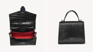 two images of the Aspinal mini Mayfair bag