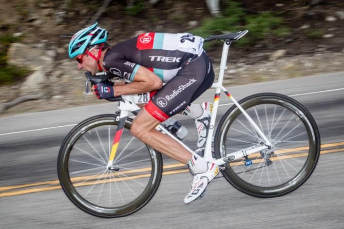 Jens Voigt (Radioshack) on his way down into Steamboat.