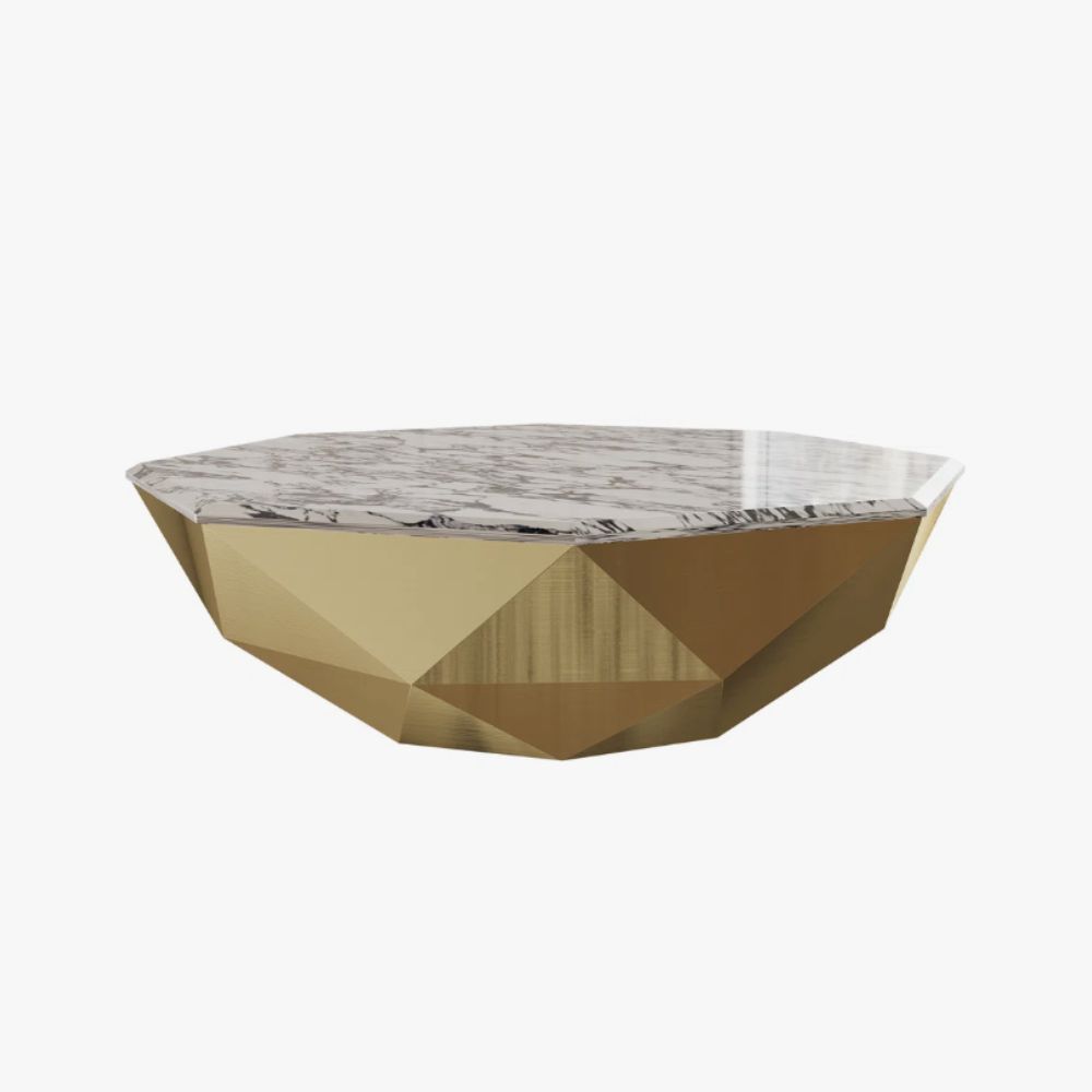 gold and marble coffee table
