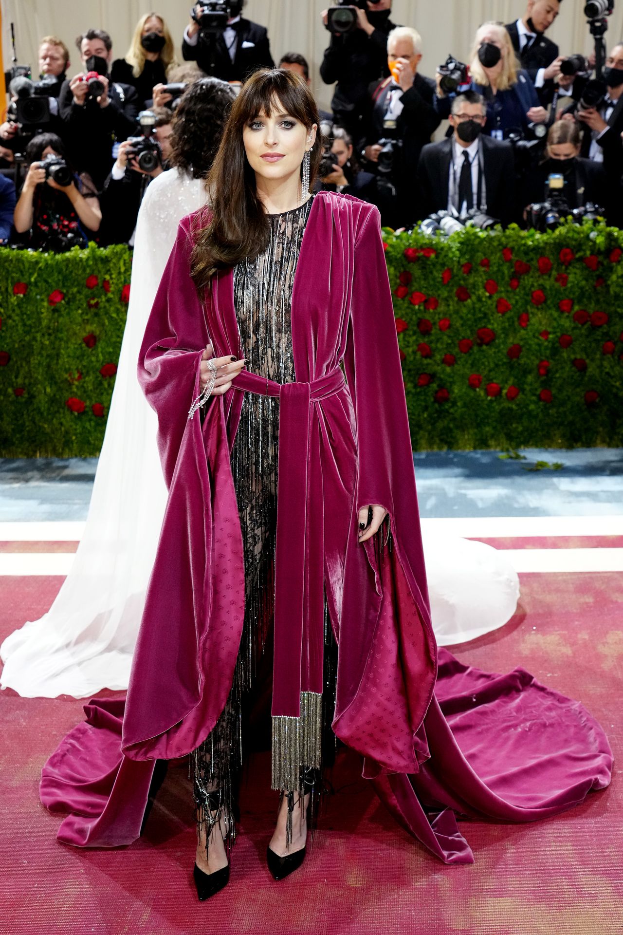 Dakota Johnson attends The 2022 Met Gala Celebrating "In America: An Anthology of Fashion" at The Metropolitan Museum of Art on May 02, 2022 in New York City. (Photo by Jeff Kravitz/FilmMagic)