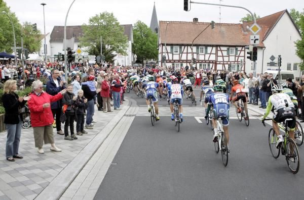 The peloton was treated to huge crowds in Frankfurt