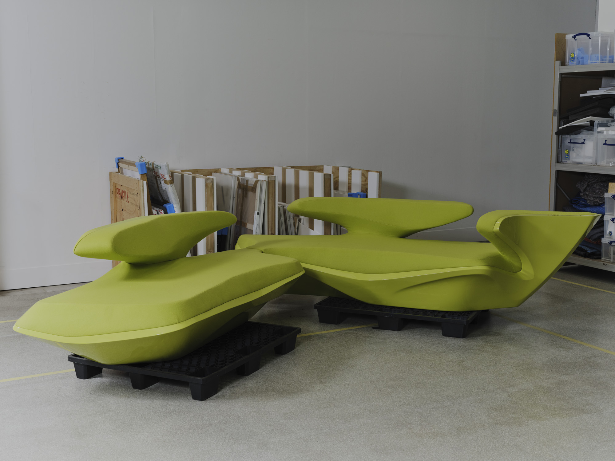 objects at the Zaha Hadid Foundation and archive in London, shot as still life