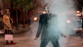 Crowley (David Tennant) steams with rage in Good Omens season 2 episode 1