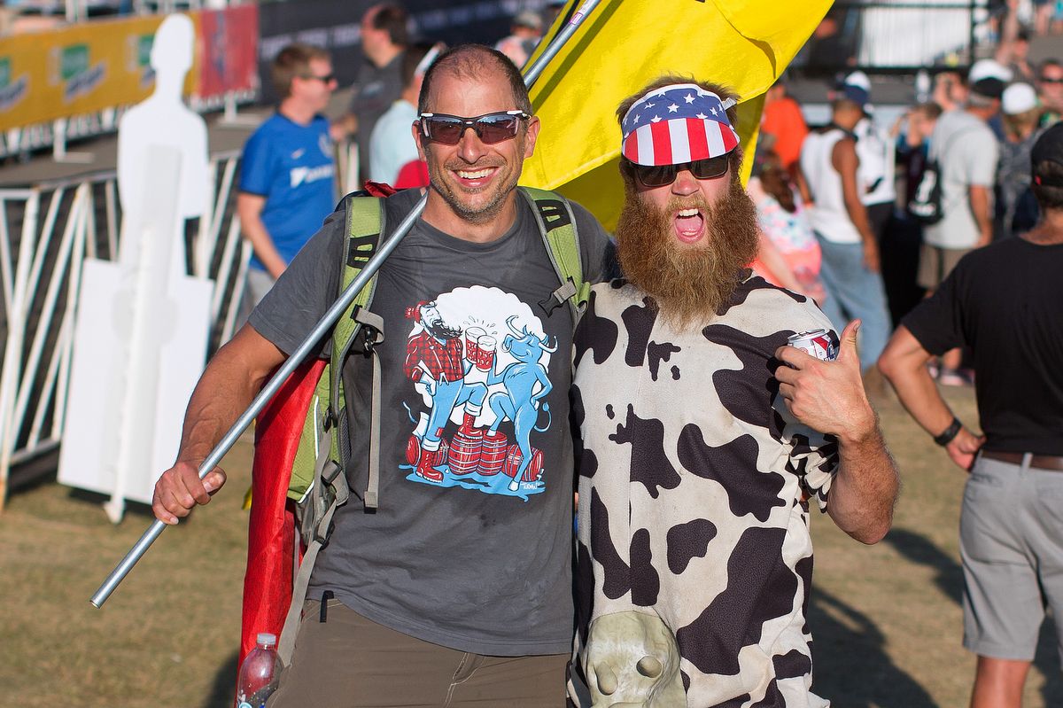 The US 'cross fans love getting dressed up for the races