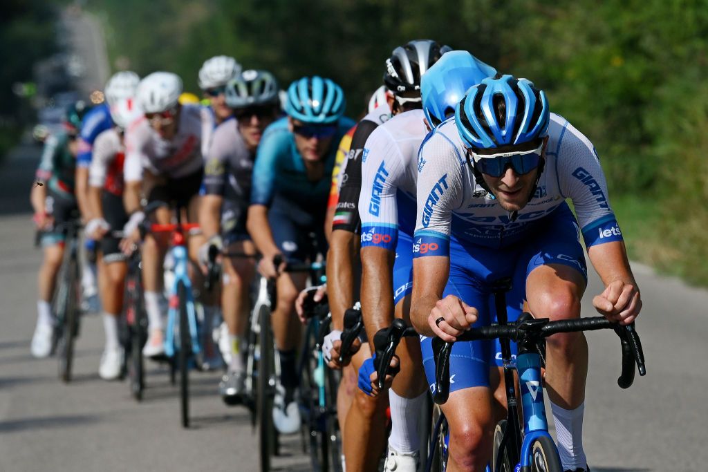 LEGNANO ITALY OCTOBER 02 Chris Harper of Australia and Team Jayco AlUla competes during the 104th Coppa Bernocchi GP Banco BPM a 18665km one day race from Parabiago to Legnano on October 02 2023 in Legnano Italy Photo by Dario BelingheriGetty Images