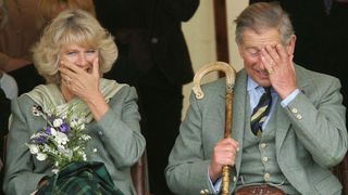 Queen Camilla and King Charles at the Highland Games