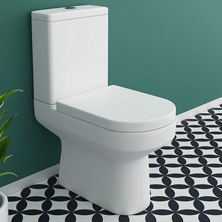 Metro Rimless Close Coupled Modern Toilet