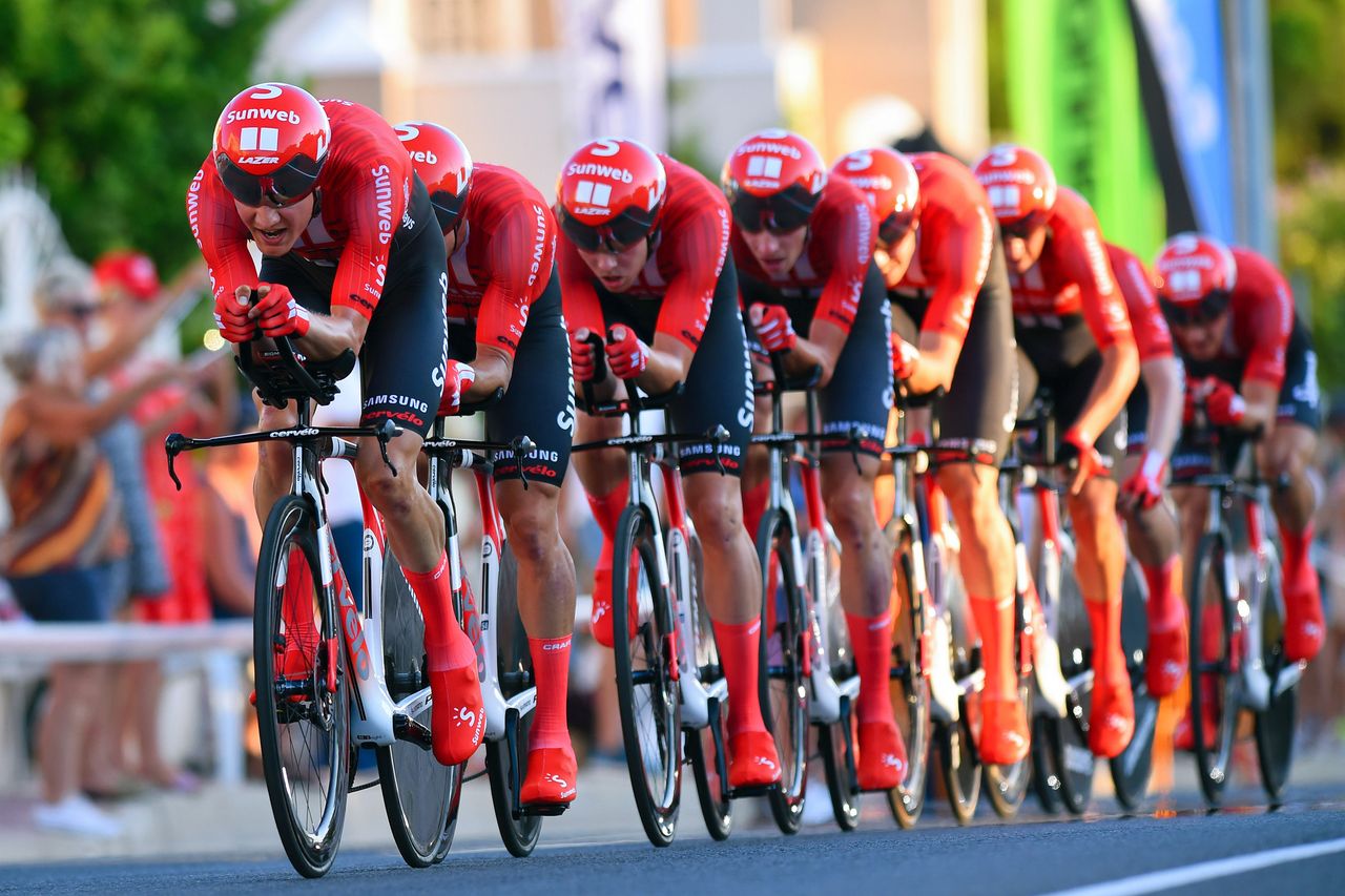 Team Sunweb in the 2019 Vuelta a Espana team time trial
