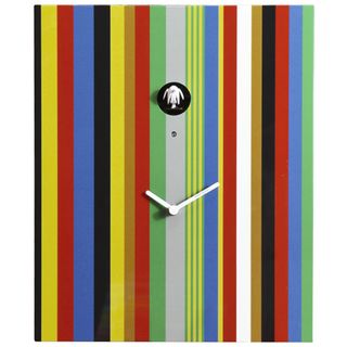 domeniconi arcoiris with striped cuckoo clock