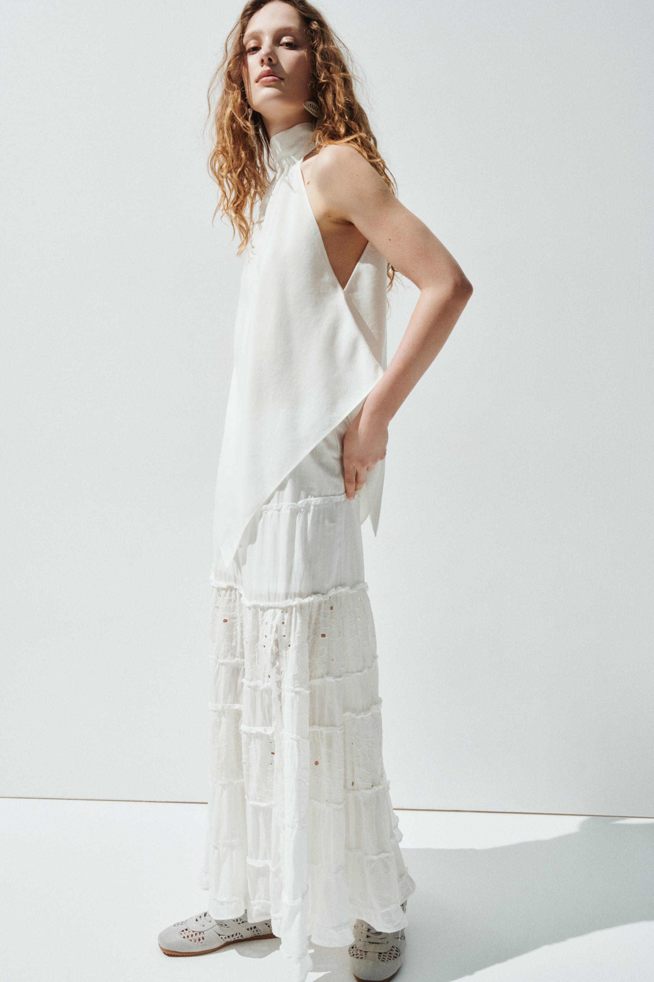 Broderie Anglaise Maxi Skirt