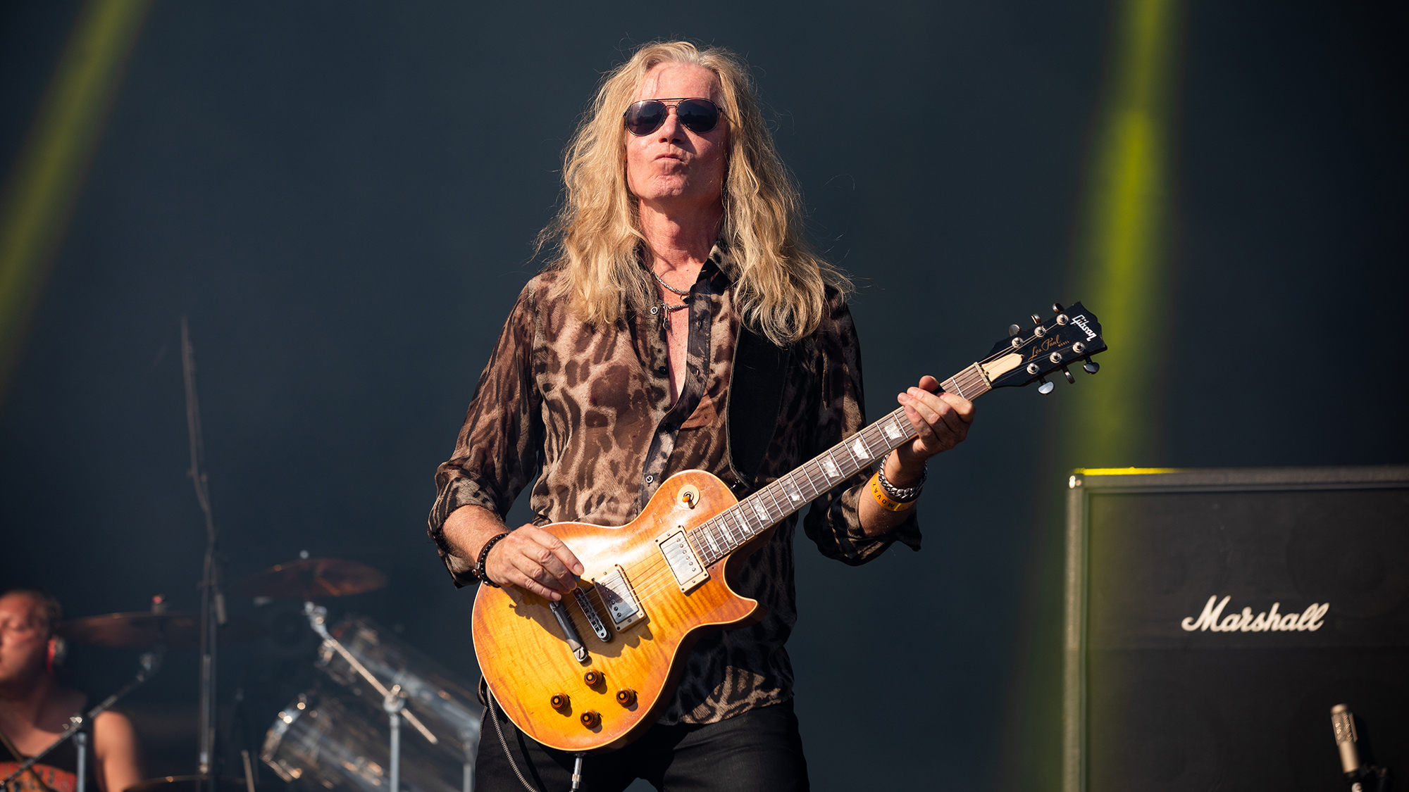 Adrian Vandenberg of Vandenberg performs during Alcatraz Metal Fest on August 12, 2022 in Kortrijk, Belgium