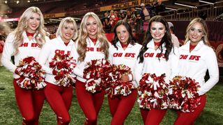 NEW ORLEANS, LA - FEBRUARY 3: Cheerleaders of the Kansas City Chiefs pose for a photo during Super Bowl LIX Opening Night fueled by Gatorade at Caesars Superdome on February 3, 2025 in New Orleans, Louisiana.