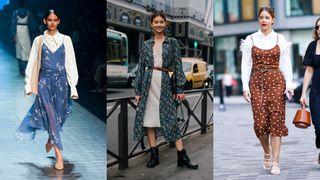 Street style how to style a slip dress with a shirt