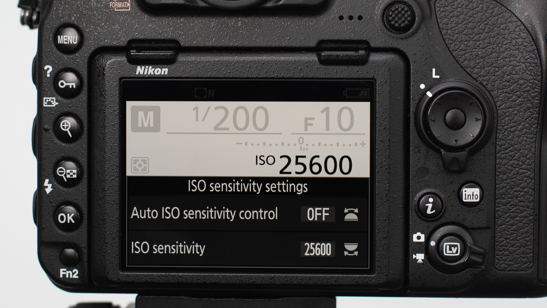 Nikon D850 review: image shows ISO range on Nikon D850