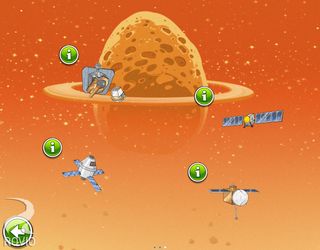 Rovio's "Beak Impact" game highlights the NASA's Orion, Dawn, OSIRIS-REx and Deep Impact Missions. It represents the next installment of Angry Birds Space. Image released June 5, 2014.